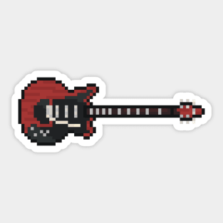 Pixel Red Special Guitar Sticker